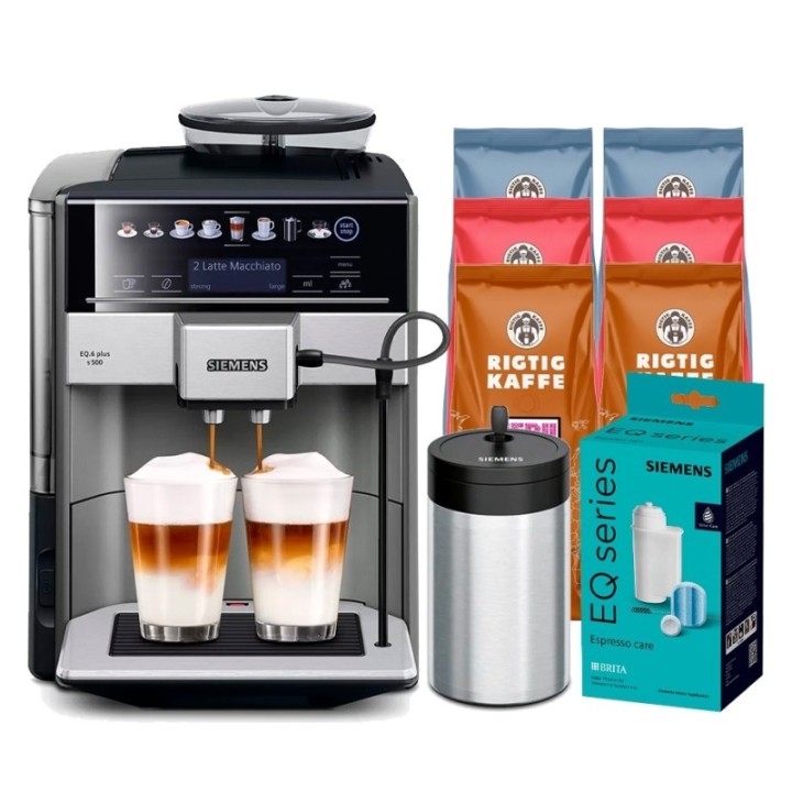 Siemens TE655203RW EQ6 s500 Incl. Rigtig Kaffe & Care