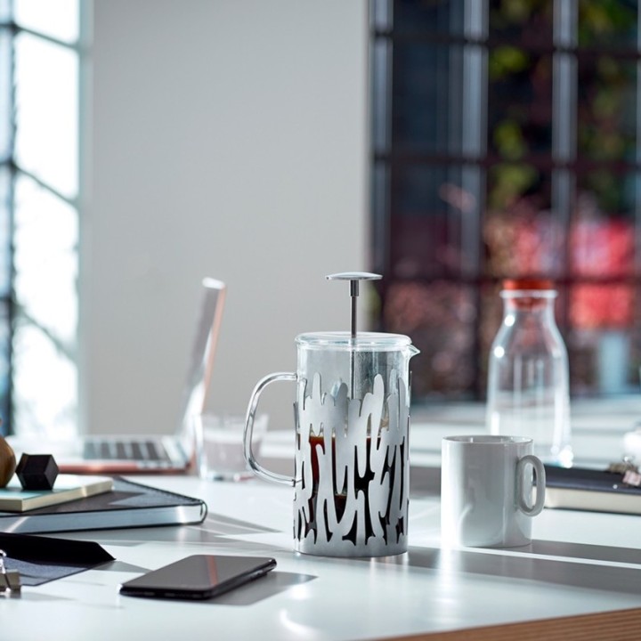 Alessi Barkoffee 8-cup French press Steel