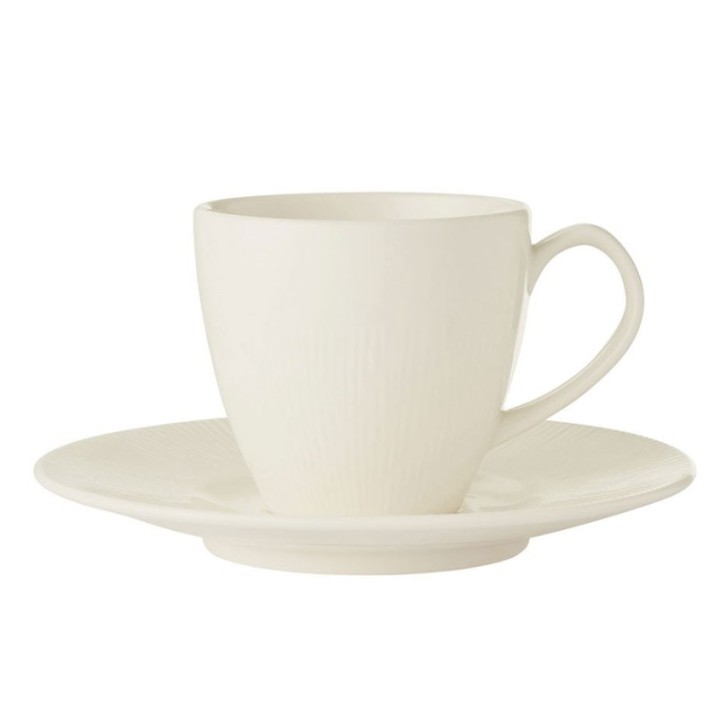 Colormix Cup with saucer 6 pcs. 0.2 L White