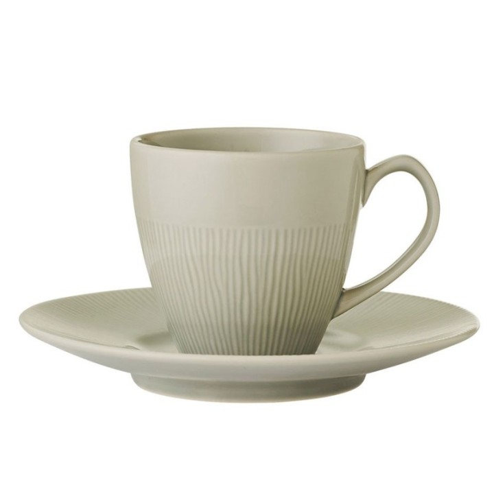 Colormix Cup with saucer 6 pcs. 0.2 L Gray