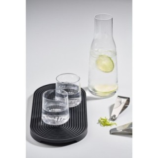 Zone Rocks cocktail mat 34.6 x 15.6 cm Black