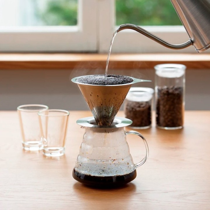 Hario V60-02 Metal Dripper 2 Cup.