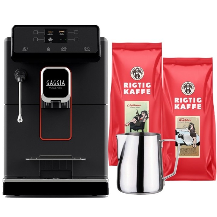 Gaggia Magenta Plus Espresso Machine incl. 2kg Rigtig Kaffe & Milk Jug