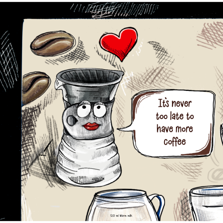 Coffee poster Rigtig Kaffe COFFEE LOVERS 50x70cm