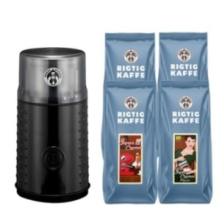 House of Barista Electric coffee grinder incl. 2kg Rigtig Kaffe