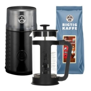 House of Barista Coffee grinder incl. Bialetti Smart French Press 0.35 L & Coffee