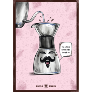 Coffee poster Rigtig Kaffe POUR OVER 21x30cm