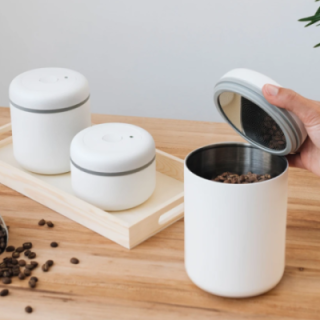 Fellow Atmos Vacuum Steel Container Matte White 0.7 L