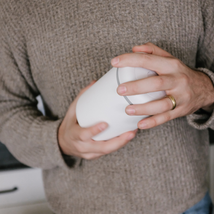 Fellow Atmos Vacuum Steel Container Matte White 1.2 L