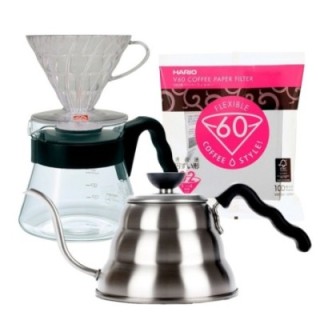 Hario V60 Filter Brew Starter Set with Serving Jug