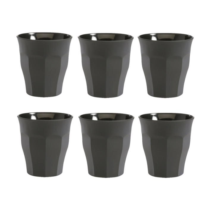 Duralex Picardie Café glasses 9 cl 6 pcs Black
