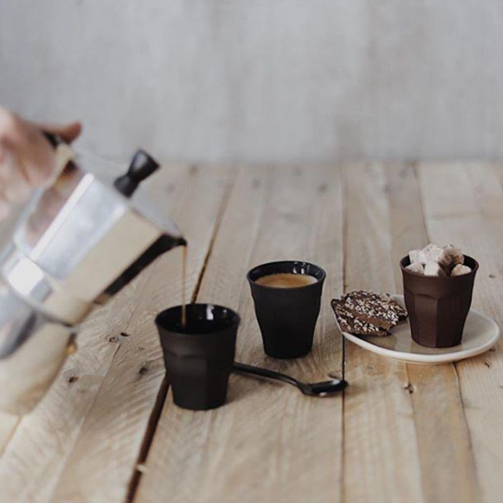 Duralex Picardie Café glasses 9 cl 6 pcs Black