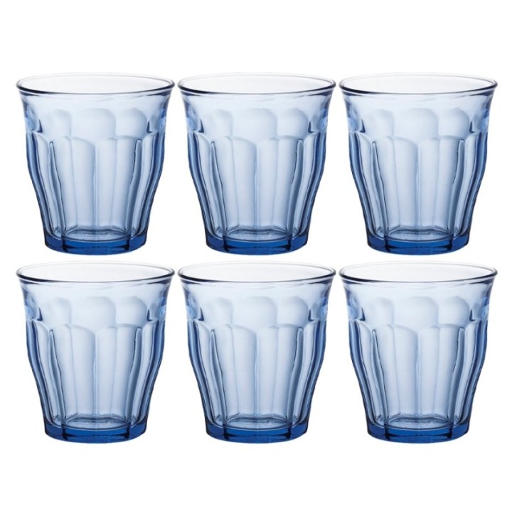 Duralex Picardie Café glasses 25 cl 6 pcs Blue