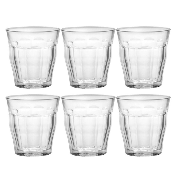 Duralex Picardie café glasses 25 cl 6 pcs