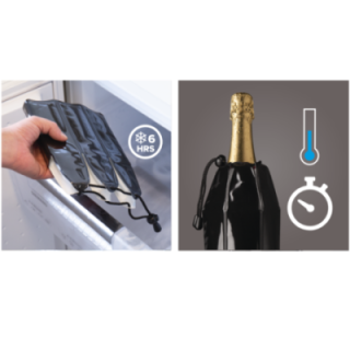 Vacu Vin Active Champagne Cooler Black