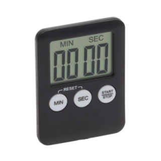 Black digital timer