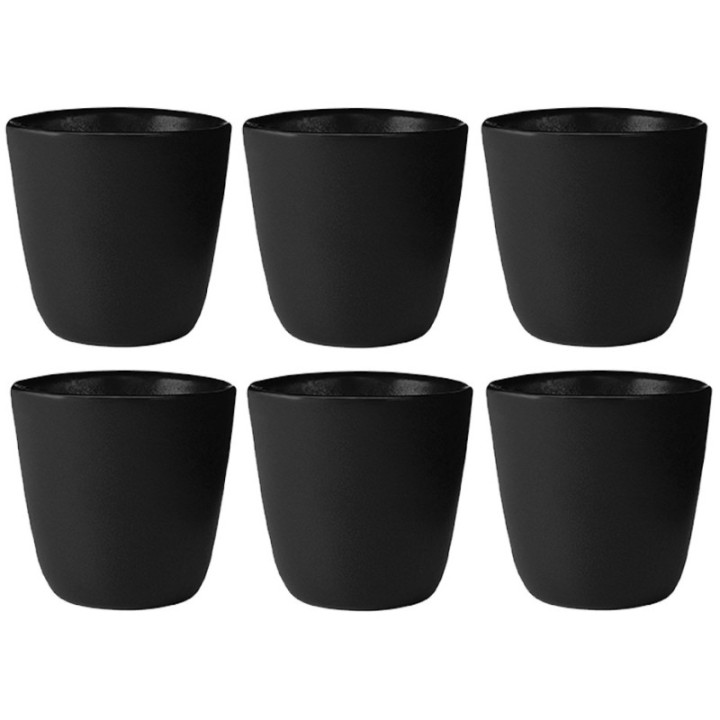 Aida RAW Mug 30 cl 6 pcs Titanium Black