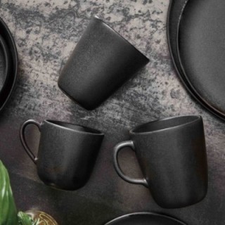 Aida RAW Mug 30 cl 6 pcs Titanium Black