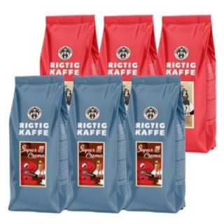 Rigtig Kaffe Super Crema & Teodora 6kg Whole coffee beans