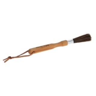 Wooden cleaning brush for grinder