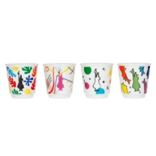Bialetti Arte espresso cups, set of 4, designs