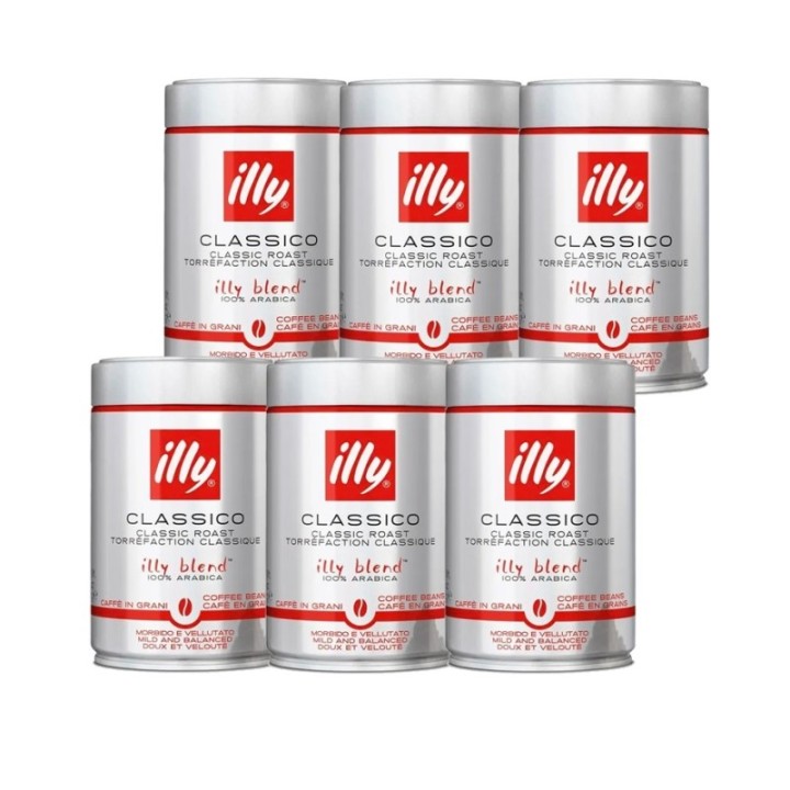 Illy Espresso Classico 6x250g Whole coffee beans