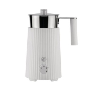 Alessi Plissé Pulcina Electric Milk Frother White