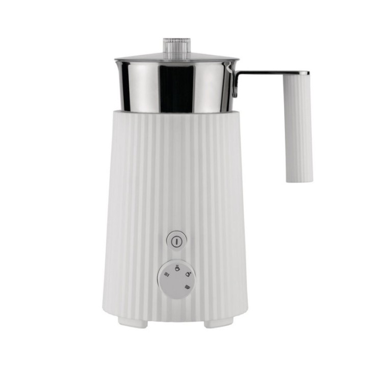 Alessi Plissé Pulcina Electric Milk Frother White