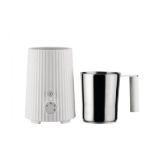 Alessi Plissé Pulcina Electric Milk Frother White