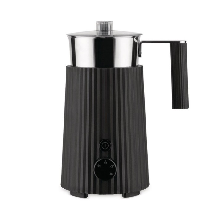 Alessi Plissé Pulcina Electric Milk Frother Black