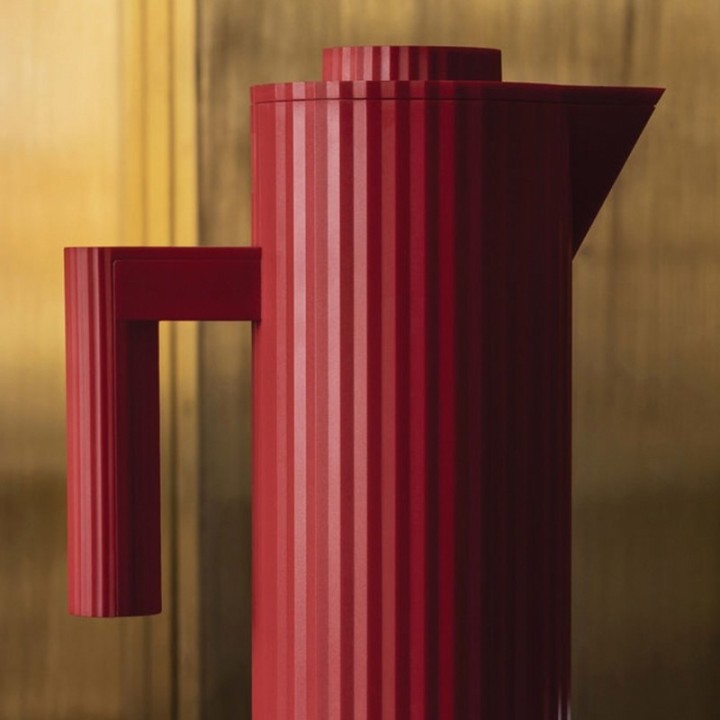 Alessi Plissé Thermal Carafe 1L Red