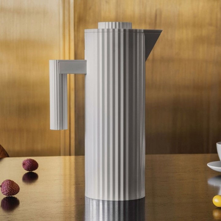 Alessi Plissé Thermal Carafe 1L White