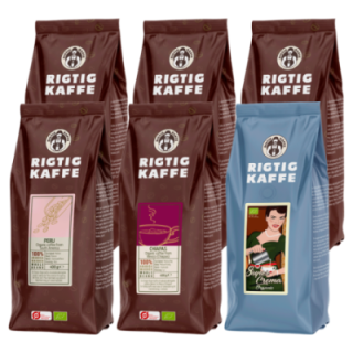 Rigtig Kaffe Organic Mix Pack 2.5 kg Whole coffee beans