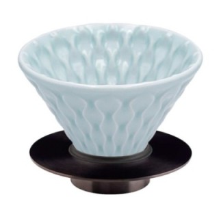 Loveramics Brewers Mellow Dripper Celadon Blue 2-Cup Incl. Stand Black