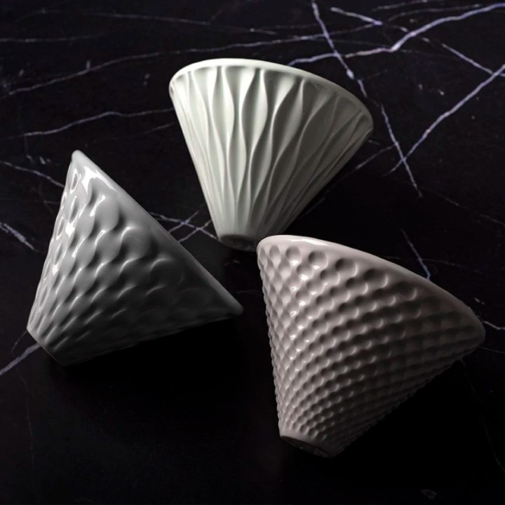 Loveramics Brewers Strong Dripper White 2 Cup Incl. Stand Black