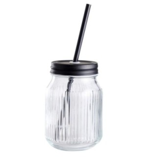 DAY Useful Everyday Drinking glass with straw 45 cl
