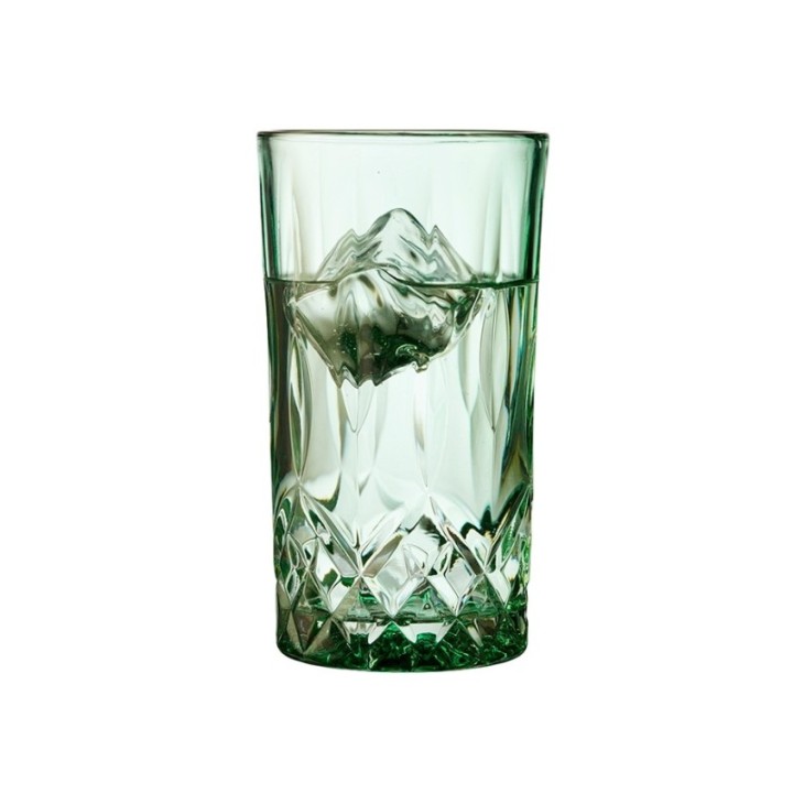 Lyngby Sorrento highball glasses 38 cl, set of 4, green