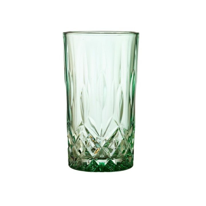 Lyngby Sorrento highball glasses 38 cl, set of 4, green