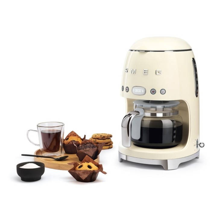 Smeg DCF02CREU Drip Coffee Machine Cream