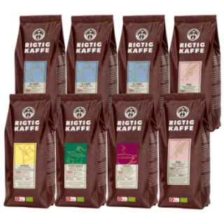 Rigtig Kaffe Organic Mix Pack 7 Varieties
