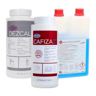 Urnex Backflush powder & descaling powder incl. detergent milk cleaner