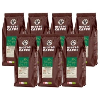 Rigtig Kaffe Organic Chanchamayo 7x400g Whole coffee beans