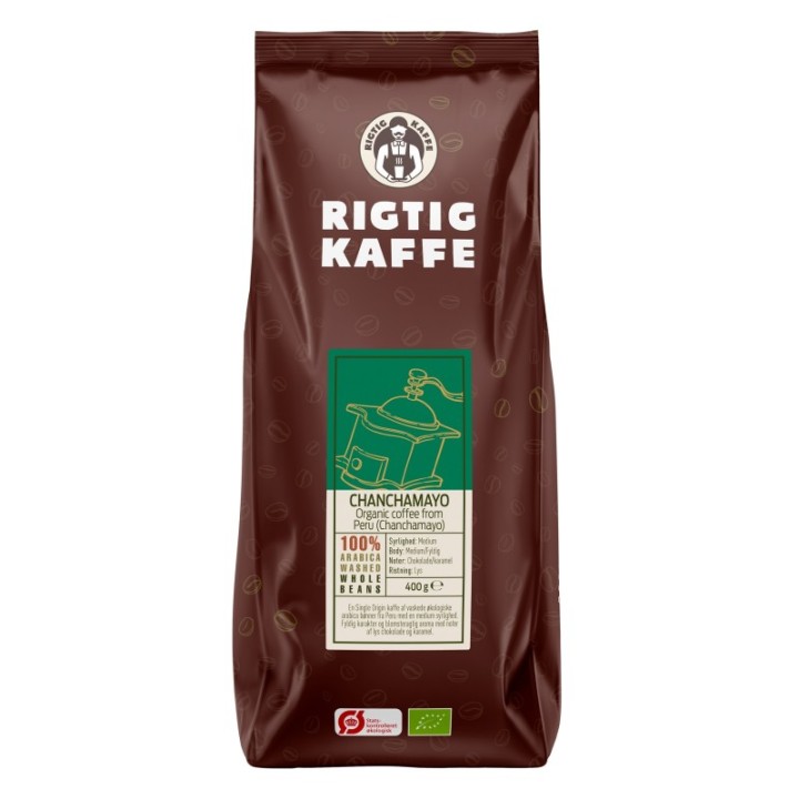Rigtig Kaffe Organic Chanchamayo 7x400g Whole coffee beans