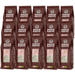 Rigtig Kaffe Organic Peru 15x400g Whole coffee beans