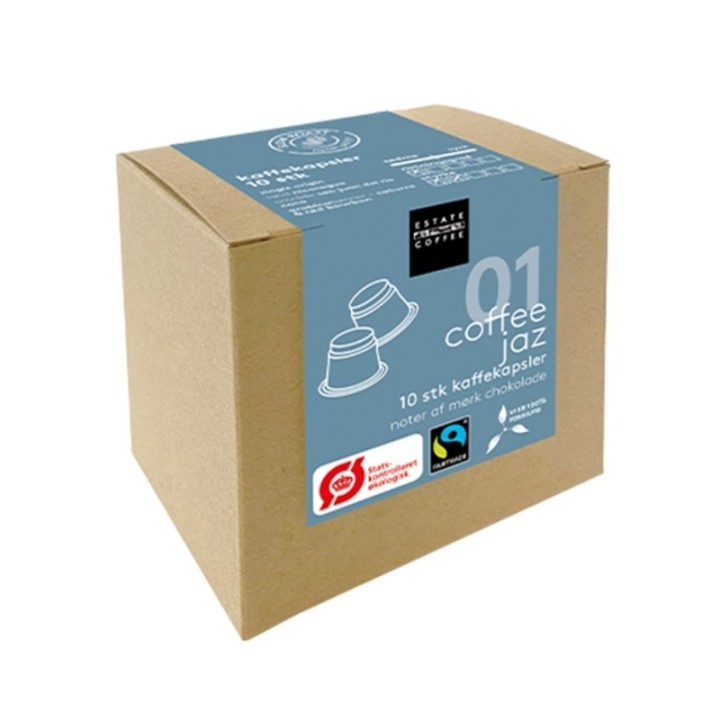Estate Coffee 01 Jaz Coffee Capsules Organic 10 pcs