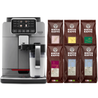 Gaggia Cadorna Prestige Espresso Machine Incl. 6x400g Rigtig Kaffe Organic