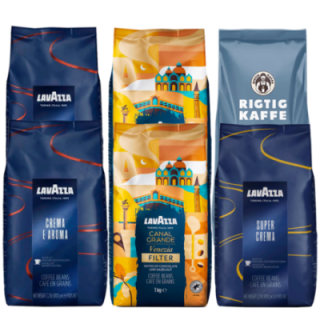 Rigtig Kaffe & Lavazza Mix pack 6kg Whole coffee beans