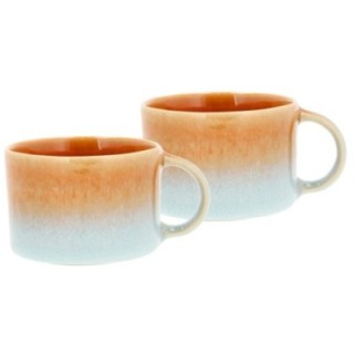 Villa Collection Styles Mug with Handle 16 cl 2 pcs Blue/Amber