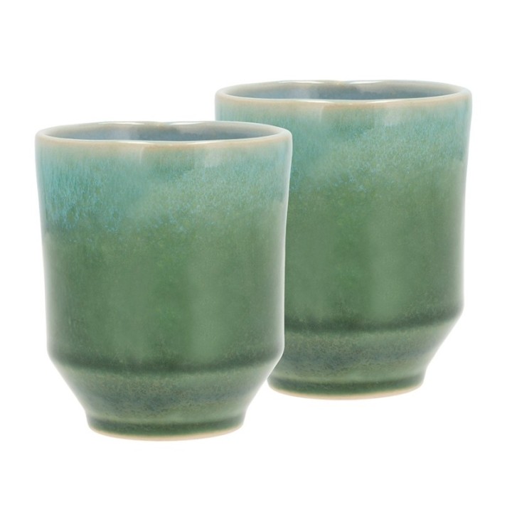 Villa Collection Styles Mugs 18 cl 2 pcs Green/Blue