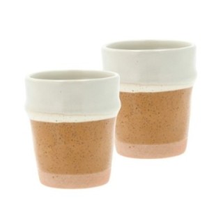 Villa Collection Eternal Espresso Cup 10 cl 2 pcs Amber/Cream